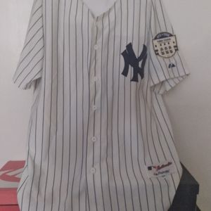 New York Yankees pinstripe Joba Chamberlain jersey